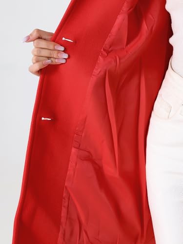 Women's Winter Single Breasted Peter Pan Collar Outwear Trench Coat