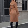 41gIcIfoswL.jpg Women's Winter Faux Suede Long Trench Coat Casual Double-Breasted Notch Lapel Overcoat Outerwear