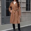 41jQRCq9oHL.jpg Women's Winter Faux Suede Long Trench Coat Casual Double-Breasted Notch Lapel Overcoat Outerwear