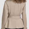 Women's Short Peplum Trench Coat