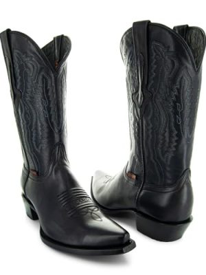 41lcRbZjd4L.jpg Mens Burnished Snip Toe Cowboy Boots H50030