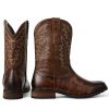 41mN357FpdL.jpg Mens Brown Cowboy Western Working Round Toe Pull On Cowgirl Boots