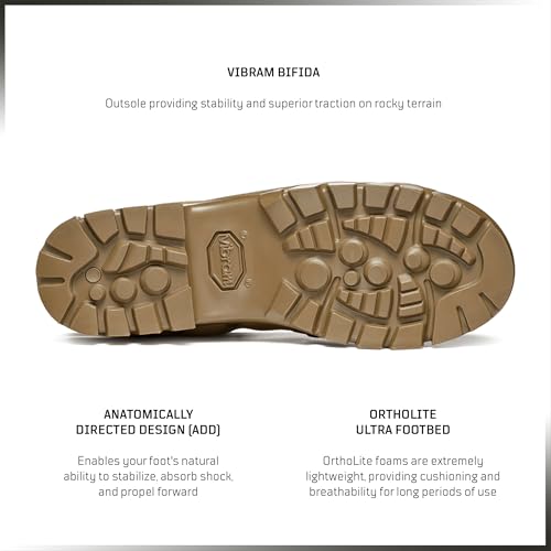 41mqjEgnzyL.jpg TACTICAL T8 Bifida Military Combat Boots for Men and Women, Army, Air Force, AR670-1 Compliant Footwear, Suede Leather,