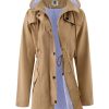 Women's Long Rain Jacket Waterproof Rain Coat with Hood Outdoor Light Raincoats Windbreaker