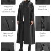 41nkMtaKKiL.jpg Lightweight Long Rain Coat for Women, Waterproof Raincoat with Hood, Packable Rain Jacket Windbreaker, Storage Bag