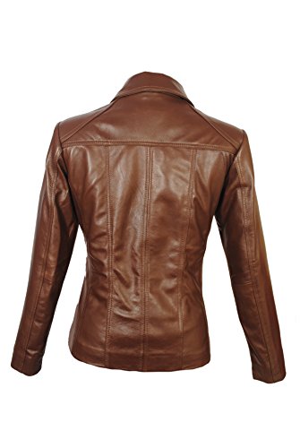 41nlJMNmKL.jpg Women's Lambskin Leather Short Peacoat Jacket