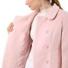 41oErAipVL.jpg Women's Peter Pan Collar Double Breasted Winter Long Trench Pea Coat