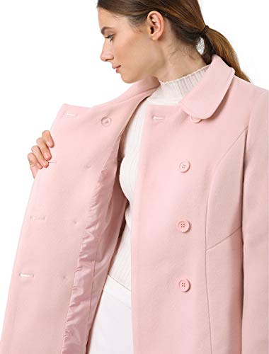 41oErAipVL.jpg Women's Peter Pan Collar Double Breasted Winter Long Trench Pea Coat
