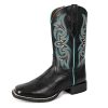 41oJCeMbaAL.jpg Women Western Boots Hand Painted, Square Toe, Full Grain Cowhide, 4-Layer Composite Sole(PLT203604)