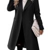 41p5zEaLj2L.jpg Womens Long Double Breasted Coats Lapel Collar Pea Coat Winter Slim Fit Jackets Trench Coat Outwear
