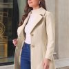 Women's Elegant Overcoat Notched Shawl Collar Single Breasted Outerwear Winter Long Coat