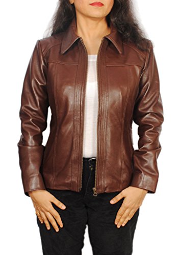 41rRjTmwTxL.jpg Women's Lambskin Leather Short Peacoat Jacket