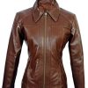 41sPEBQtgL.jpg Women's Lambskin Leather Short Peacoat Jacket