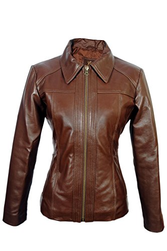 41sPEBQtgL.jpg Women's Lambskin Leather Short Peacoat Jacket