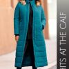41umJlQFFEL.jpg Women's Plus Size Maxi Length Quilted Puffer Jacket