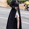 41wq74de5sL.jpg Women's Double Breasted Duster Trench Coat Slim Full Length Maxi Long Overcoat
