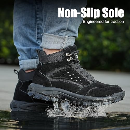 Steel Toe Boots for Men Women Comfortable Lightweight Work Boots for Men Industrial Construction Boot Non Slip Work Shoes