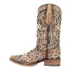 Corral Boot Company Womens Bone Inlay Studded Boot