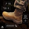 T8 Falcon Combat Tactical Boots for Men and Women, Military, Army, Air Force, AR670-1 Compliant Footwear, Suede Leather,
