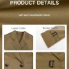 Womens Cropped Bike Jacket Casual Double Breasted Trench Coat with Belt